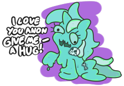 Size: 1300x900 | Tagged: safe, artist:threetwotwo32232, character:lyra heartstrings, bone, dead, female, goo, goo pony, implied anon, implied digestion, original species, simple background, skull, slime, solo, species swap, transparent background, vore