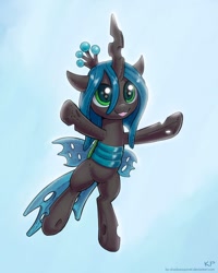 Size: 1000x1250 | Tagged: safe, artist:kp-shadowsquirrel, character:queen chrysalis, species:changeling, changeling queen, cute, cutealis, female, plushie, solo