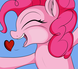 Size: 1700x1500 | Tagged: safe, artist:novaspark, character:pinkie pie, species:earth pony, species:pony, 30 minute art challenge, breaking the fourth wall, female, heart, hug, pressed against screen, solo