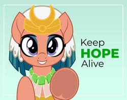 Size: 1024x805 | Tagged: safe, artist:jhayarr23, character:somnambula, species:pegasus, species:pony, g4, female, glowpaz, hope, looking at you, mare, positive ponies, smiling, solo, underhoof