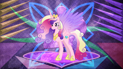 Size: 3840x2160 | Tagged: safe, artist:digimonlover101, artist:laszlvfx, edit, character:princess cadance, species:alicorn, species:pony, female, high res, mare, older, solo, ultimate cadance, wallpaper, wallpaper edit