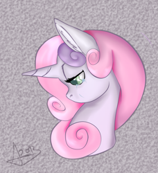 Size: 1145x1253 | Tagged: safe, artist:arnachy, character:sweetie belle, crying, sad