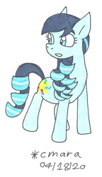Size: 639x1109 | Tagged: safe, artist:cmara, character:coloratura, species:earth pony, species:pony, female, mare, rara, simple background, solo, traditional art, white background