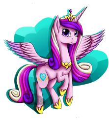 Size: 1024x1152 | Tagged: safe, artist:eccopigment, artist:parclytaxel, character:princess cadance, species:alicorn, species:pony, cutie mark background, female, mare, signature, simple background, smiling, solo, spread wings, transparent background, wings
