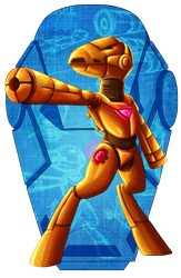 Size: 975x1500 | Tagged: safe, artist:jamescorck, character:beauty brass, species:pony, arm cannon, bipedal, brassmare, female, iron man, simple background, solo, transparent background