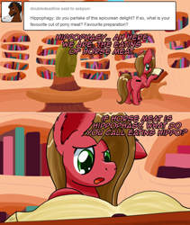 Size: 1162x1376 | Tagged: safe, artist:clouddg, oc, oc:pun, species:pony, ask pun, ask, book, solo
