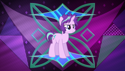 Size: 3840x2160 | Tagged: safe, artist:laszlvfx, artist:slb94, edit, character:starlight glimmer, species:pony, alternate hairstyle, female, solo, wallpaper, wallpaper edit