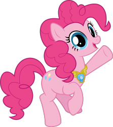 Size: 5969x6697 | Tagged: safe, artist:jhayarr23, part of a set, character:pinkie pie, species:earth pony, species:pony, absurd resolution, element of laughter, female, mare, open mouth, simple background, solo, transparent background