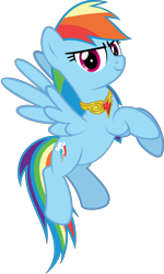 Size: 4767x7962 | Tagged: safe, artist:jhayarr23, part of a set, character:rainbow dash, species:pegasus, species:pony, absurd resolution, element of loyalty, female, flying, looking at you, mare, simple background, solo, transparent background, vector