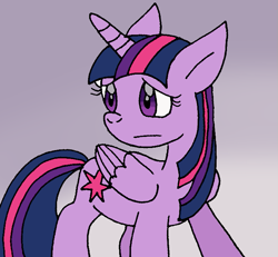 Size: 723x667 | Tagged: safe, artist:cmara, character:twilight sparkle, character:twilight sparkle (alicorn), species:alicorn, species:pony, g4, female, mare, solo, worried