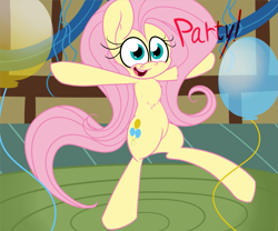 Size: 999x832 | Tagged: safe, artist:extradan, character:fluttershy, episode:magical mystery cure, g4, my little pony: friendship is magic, balloon, swapped cutie marks