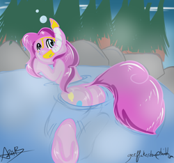 Size: 996x931 | Tagged: safe, artist:arnachy, character:pinkie pie, 30 minute art challenge, hot springs, plot