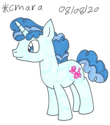 Size: 805x916 | Tagged: safe, artist:cmara, character:party favor, species:pony, species:unicorn, g4, male, simple background, solo, stallion, traditional art, white background