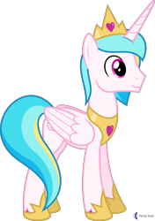 Size: 4000x5684 | Tagged: safe, alternate version, artist:parclytaxel, oc, oc only, oc:prince endearment, species:alicorn, species:pony, g4, .svg available, absurd resolution, commission, crown, hoof shoes, jewelry, male, peytral, regalia, simple background, smiling, solo, stallion, transparent background, vector, wings