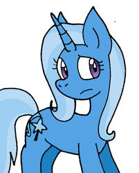 Size: 535x664 | Tagged: safe, artist:cmara, character:trixie, species:pony, species:unicorn, g4, female, mare, not sure if want, simple background, solo, unsure, white background