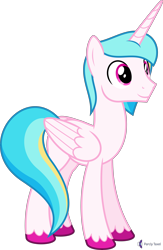 Size: 4000x6129 | Tagged: safe, alternate version, artist:parclytaxel, oc, oc only, oc:prince endearment, species:alicorn, species:pony, g4, .svg available, absurd resolution, alicorn oc, commission, horn, male, simple background, smiling, solo, stallion, transparent background, unshorn fetlocks, vector, wings