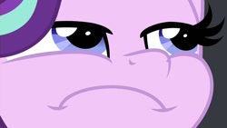 Size: 924x520 | Tagged: safe, artist:jhayarr23, edit, character:starlight glimmer, species:pony, species:unicorn, g4, close-up, female, inverted mouth, mare, starlight is not amused, unamused, unhappy