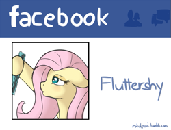 Size: 759x577 | Tagged: safe, artist:ratofdrawn, character:fluttershy, 30 minute art challenge, duckface, facebook