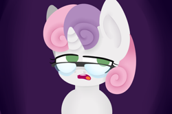 Size: 998x661 | Tagged: safe, artist:extradan, character:sweetie belle, glasses