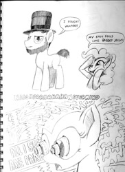 Size: 747x1024 | Tagged: safe, artist:docwario, character:pinkie pie, abraham lincoln, american presidents, drugs, junkie pie, wat