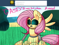 Size: 999x774 | Tagged: safe, artist:extradan, character:fluttershy, flutterbot, robot, tumblr