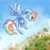 Size: 1000x1000 | Tagged: safe, artist:kp-shadowsquirrel, character:rainbow dash, species:pegasus, species:pony, g4, female, flying, mare, sky, solo, spread wings, wings