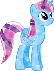 Size: 6400x8330 | Tagged: dead source, safe, artist:parclytaxel, oc, oc only, oc:parcly taxel, species:alicorn, species:crystal pony, species:pony, .svg available, absurd resolution, alicorn oc, crystallized, quasicrystal, simple background, solo, transparent background, vector