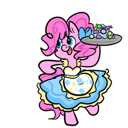 Size: 450x450 | Tagged: safe, artist:mt, character:pinkie pie, clothing, maid, sweets