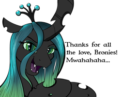 Size: 800x640 | Tagged: safe, artist:acesential, character:queen chrysalis, species:changeling, g4, changeling queen, dialogue, female, looking at you, open mouth, simple background, solo, transparent background