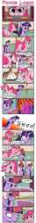 Size: 800x4911 | Tagged: safe, artist:acesential, character:pinkie pie, character:twilight sparkle, character:twilight sparkle (alicorn), species:alicorn, species:pony, g4, baking, comic, female, mare, misspelling, oven mitt, oven mitts, pinkie logic