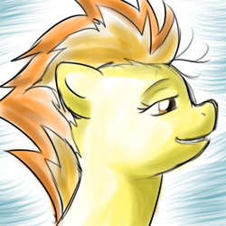 Size: 512x512 | Tagged: safe, artist:acesential, character:spitfire, species:pegasus, species:pony, g4, solo