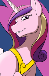 Size: 1400x2164 | Tagged: safe, artist:acesential, character:princess cadance, species:alicorn, species:pony, g4, female, smug, solo