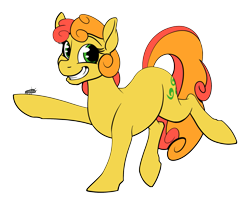 Size: 2037x1665 | Tagged: safe, artist:acesential, oc, oc:rollins, oc:roly poly, species:earth pony, species:pony, g4, female, mare, pet:bug, solo