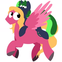 Size: 1800x1800 | Tagged: safe, artist:acesential, oc, oc:immel, oc:veloxen, species:pegasus, species:pony, species:unicorn, g4, carrying, duo
