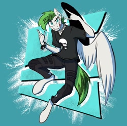 Size: 2500x2488 | Tagged: safe, artist:acesential, oc, oc only, species:anthro, species:pegasus, species:pony, g4, solo