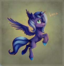 Size: 870x899 | Tagged: safe, artist:hioshiru, character:princess luna, female, filly, s1 luna, solo, woona, younger