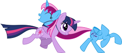 Size: 14647x6400 | Tagged: safe, artist:parclytaxel, character:twilight sparkle, character:twilight sparkle (alicorn), oc, oc:parcly taxel, species:alicorn, species:pony, .svg available, absurd resolution, albumin flask, alicorn oc, detachable head, disembodied head, headless, headless horse, modular, running, simple background, story included, transparent background, vector