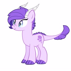 Size: 3000x3000 | Tagged: safe, artist:kianamai, oc, oc only, oc:crystal clarity, parent:rarity, parent:spike, parents:sparity, species:dracony, kilalaverse, interspecies offspring, next generation, offspring, solo