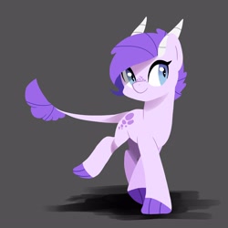 Size: 3000x3000 | Tagged: safe, artist:kianamai, oc, oc only, oc:crystal clarity, parent:rarity, parent:spike, parents:sparity, species:dracony, kilalaverse, hybrid, interspecies offspring, next generation, offspring, simple background, solo