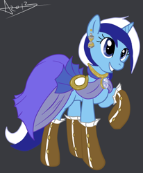 Size: 620x754 | Tagged: safe, artist:arnachy, character:minuette, clothing, dress, female, gala dress, solo