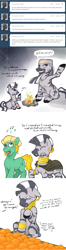 Size: 644x2458 | Tagged: safe, artist:hobbes-maxwell, character:zecora, oc, species:zebra, ask, ask zecora, bard, orange, tumblr