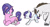 Size: 3700x2000 | Tagged: safe, artist:kianamai, character:cookie crumbles, character:hondo flanks, character:rarity, character:sweetie belle, species:pony, ship:cookieflanks, baby, baby belle, baby pony, butt touch, cute, eyes closed, foal, kilala97 is trying to murder us, newborn, open mouth, prone, pushing, raised hoof, raised leg, rarity's parents, rump push, shipping, sleeping, smiling, teenager, underhoof, wide eyes, younger