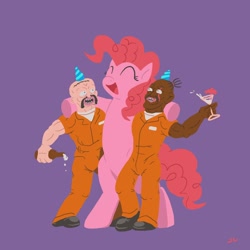 Size: 1200x1200 | Tagged: safe, artist:docwario, character:pinkie pie, crossover, superjail