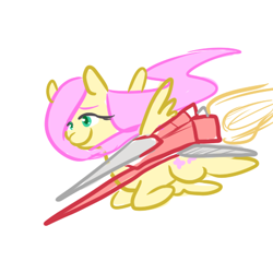 Size: 450x450 | Tagged: safe, artist:mt, character:fluttershy, jousting, lance