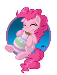 Size: 1200x1600 | Tagged: safe, artist:danmakuman, character:pinkie pie, easter, easter egg, female, solo