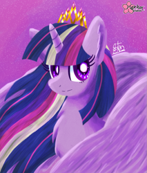 Size: 853x1000 | Tagged: safe, artist:clouddg, character:twilight sparkle, character:twilight sparkle (alicorn), species:alicorn, species:pony, episode:twilight's kingdom, g4, my little pony: friendship is magic, female, mare, rainbow power, solo