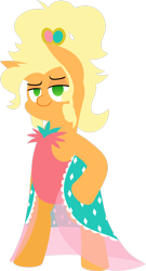 Size: 1452x2679 | Tagged: safe, artist:zacatron94, character:applejack, species:pony, applejewel, bipedal, clothing, dress, female, leotard, lidded eyes, mare, sexy, simple background, smiling, solo, stupid sexy applejack, transparent background