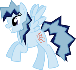 Size: 6927x6400 | Tagged: safe, artist:parclytaxel, species:pegasus, species:pony, nation ponies, .svg available, absurd resolution, dutch, flying, frizzy hair, grin, limburg, netherlands, ponified, province, provinciepaarden, simple background, smiling, solo, story included, transparent background, vector