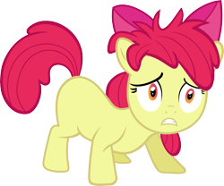 Size: 8000x6643 | Tagged: safe, artist:slb94, character:apple bloom, species:earth pony, species:pony, episode:family appreciation day, g4, my little pony: friendship is magic, absurd resolution, bed mane, dishevelled, female, filly, messy mane, simple background, transparent background, vector