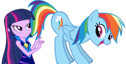 Size: 3107x1566 | Tagged: safe, artist:pixelkitties, artist:sircinnamon, character:rainbow dash, character:twilight sparkle, my little pony:equestria girls, plot